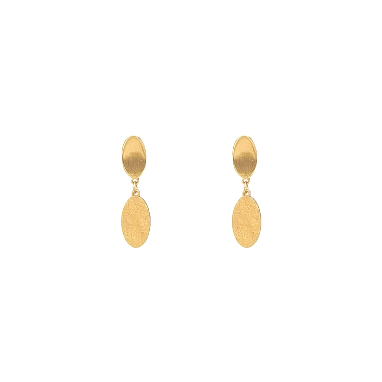 Gold dangle earrings