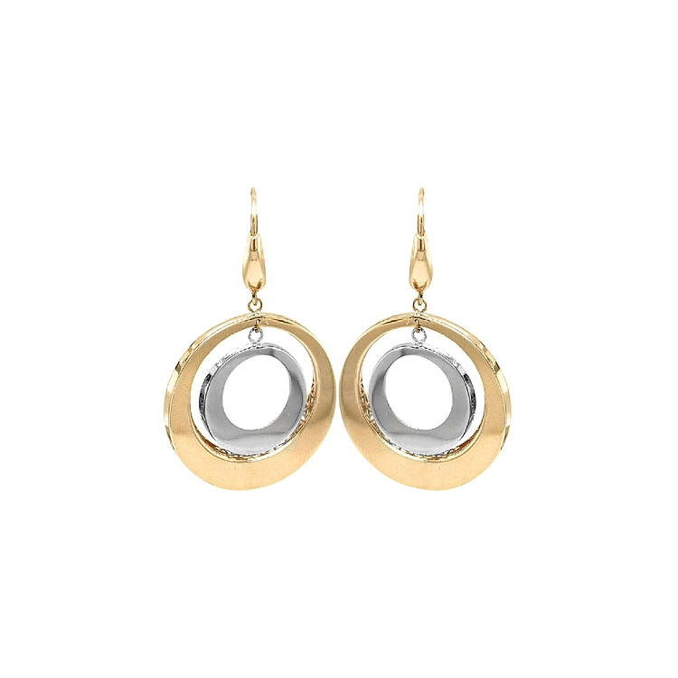 Gold Combination dangle earrings
