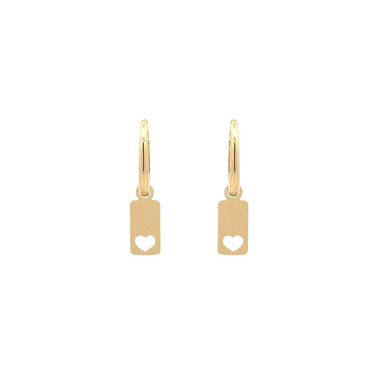 Gold dangle earrings