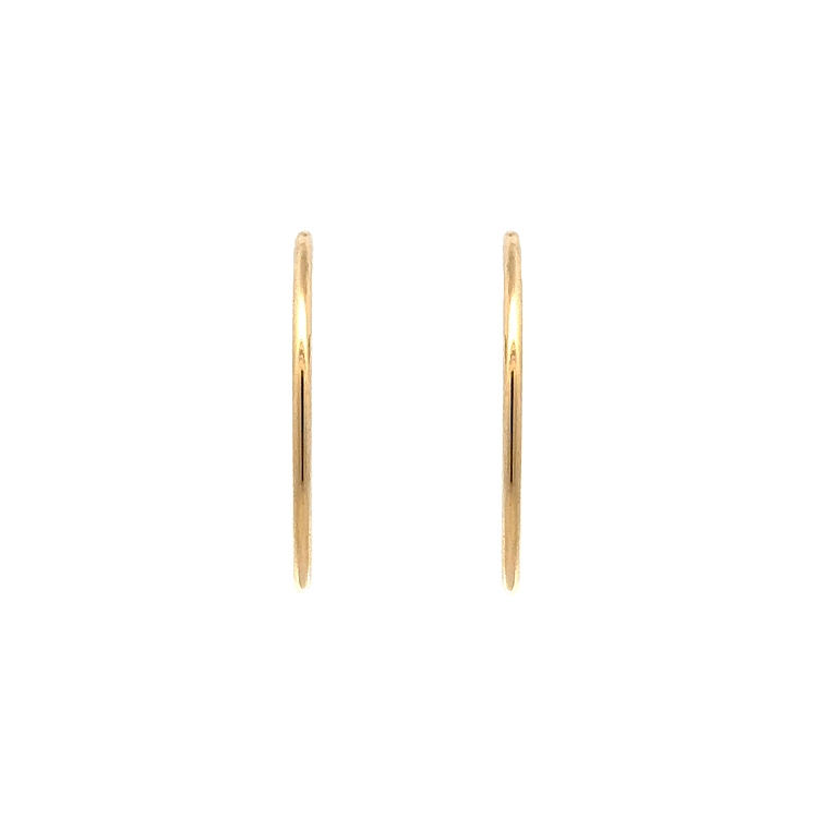 Simple Round Earrings - Yellow Gold Perfection