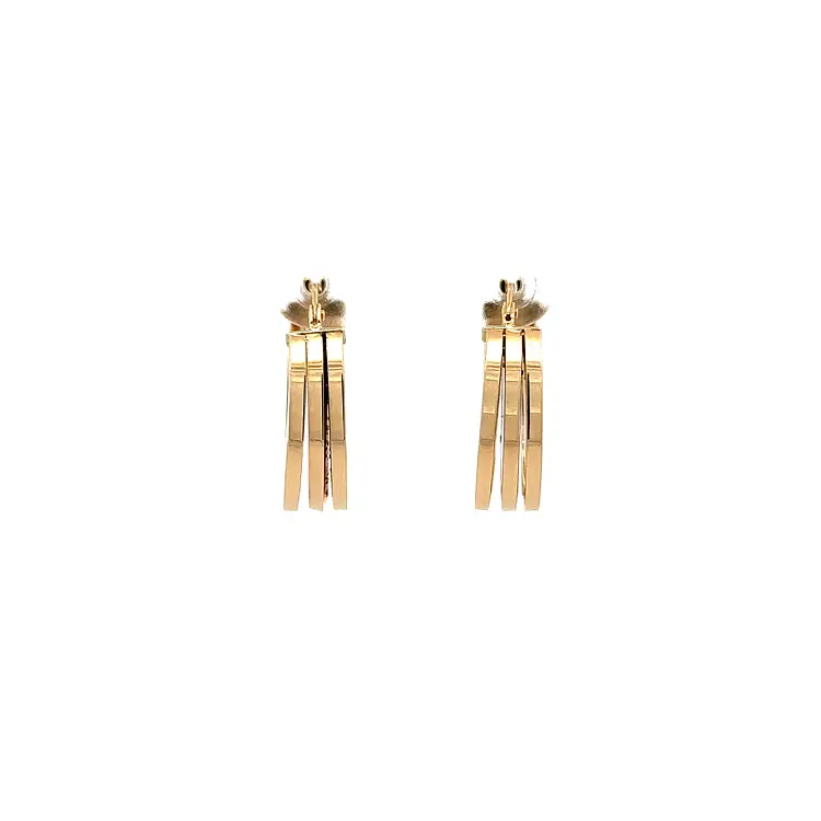 Zlaté Kruhové Náušnice