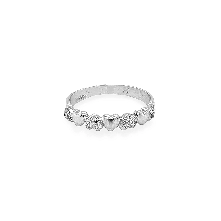 Gold Ring with Zircons