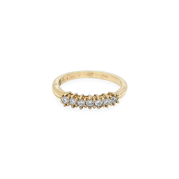 Gold Ring with Zircons