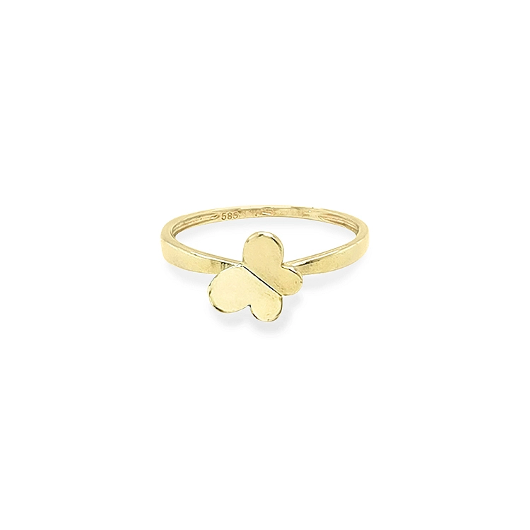 Golden Ring in the Shape of a Butterfly