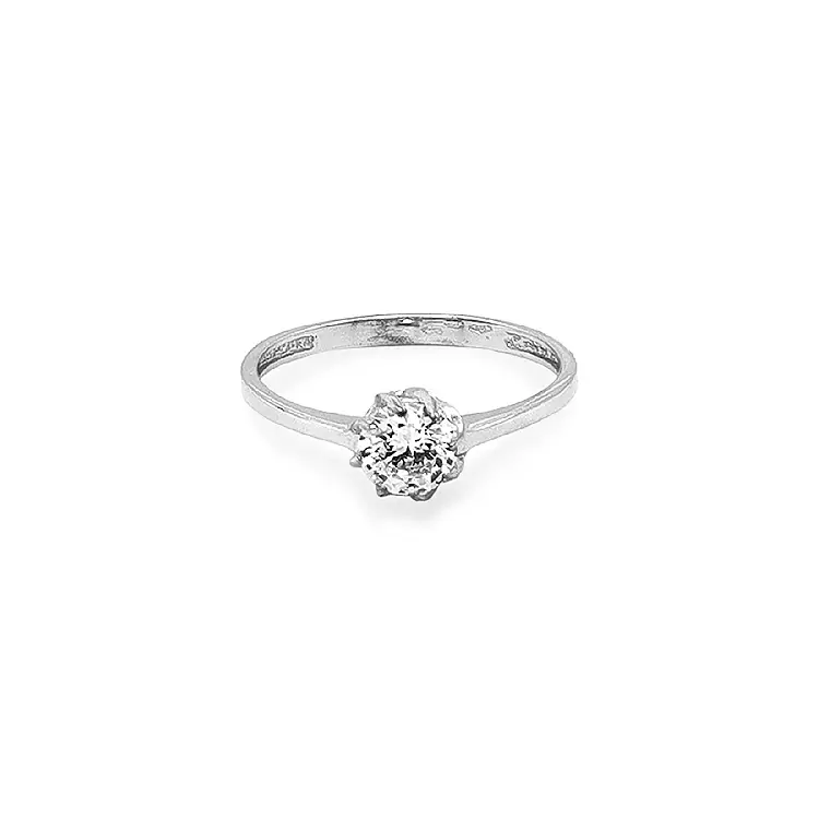 Zlatý Zásnubní Prsten se Zirkonem