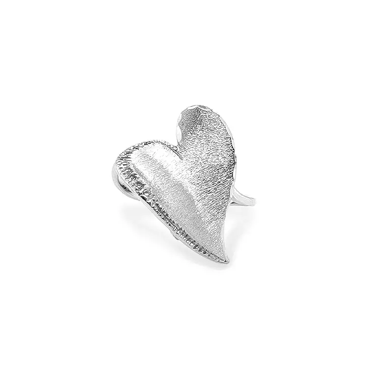 Zlatý Prsten ve Tvaru Srdce se Zirkony