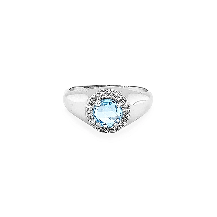 Gold Ring with Colored Stones