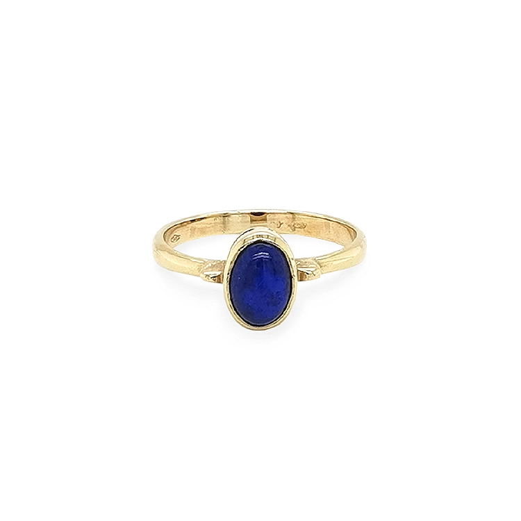 Gold Ring with Lapis Lazuli