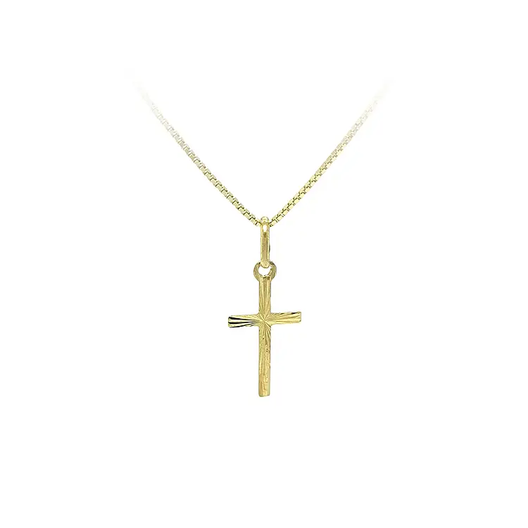 Zlatý Přívěsek Kříž