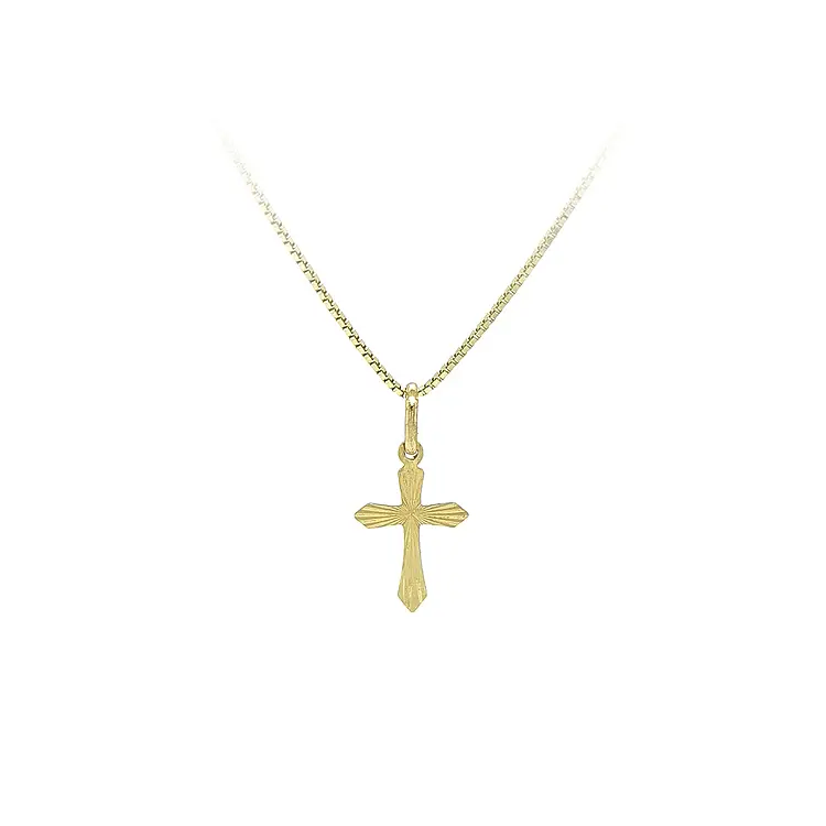 Zlatý Přívěsek Kříž