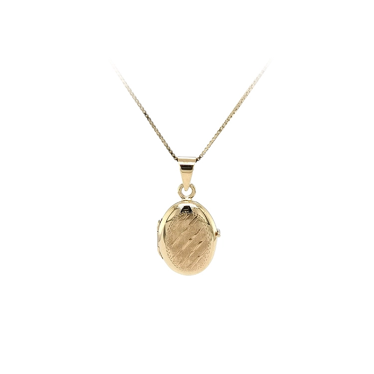Golden Pendant Locket for Photo