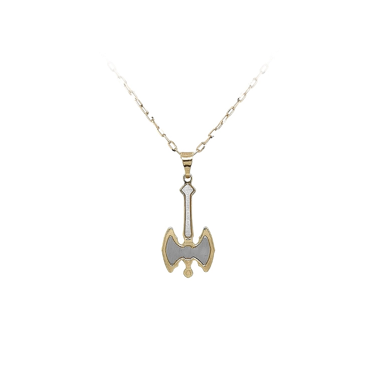 Gold Pendant Double-edged Axe of War
