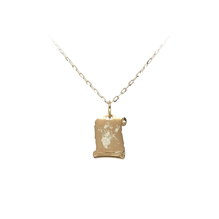 Gold Pendant Sign of the Crab