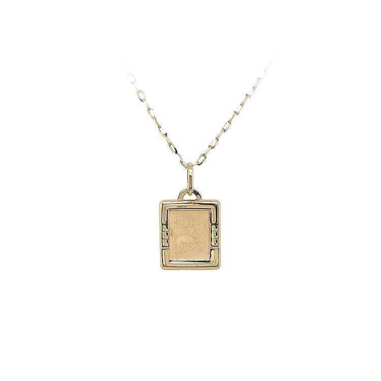 Gold Pendant Sign of the Sagittarius