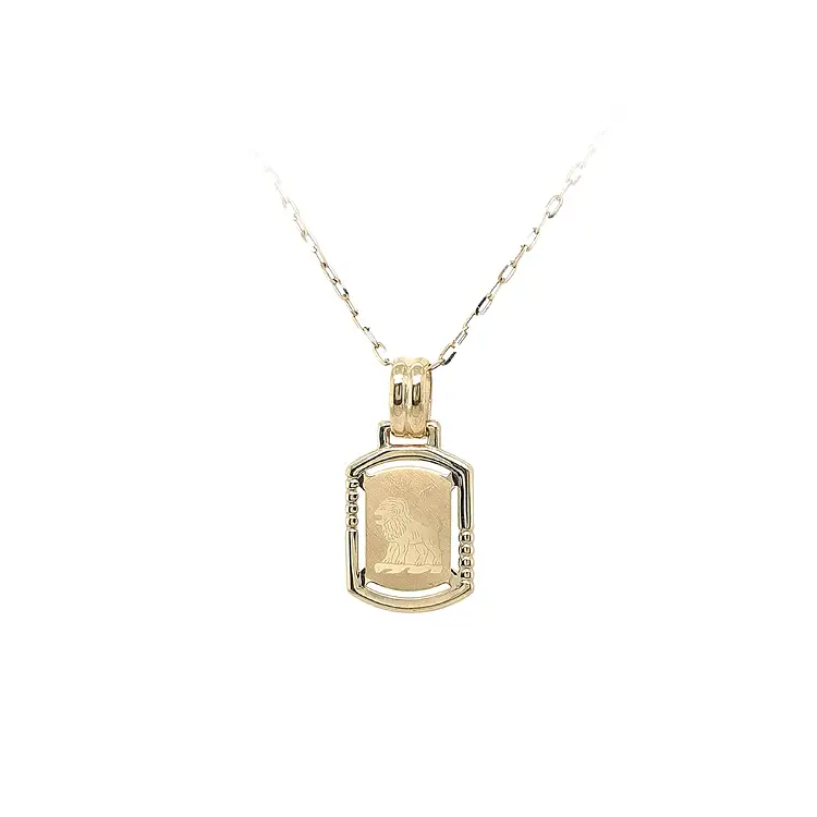 Zlatý Přívěsek Znamení Lev