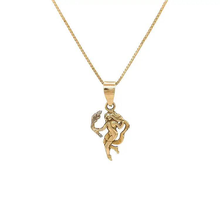 Zlatý Přívěsek Znamení Panna