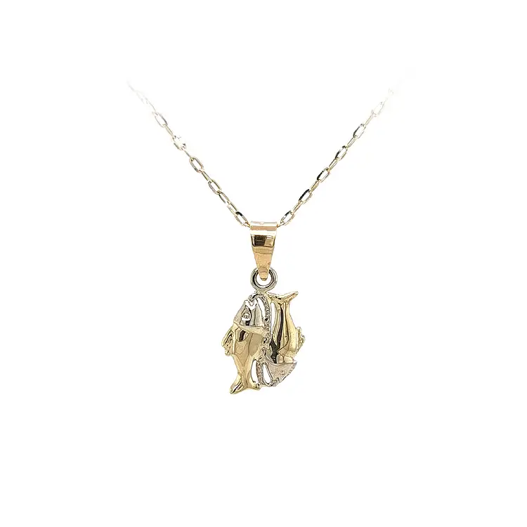 Zlatý Přívěsek Znamení Ryby