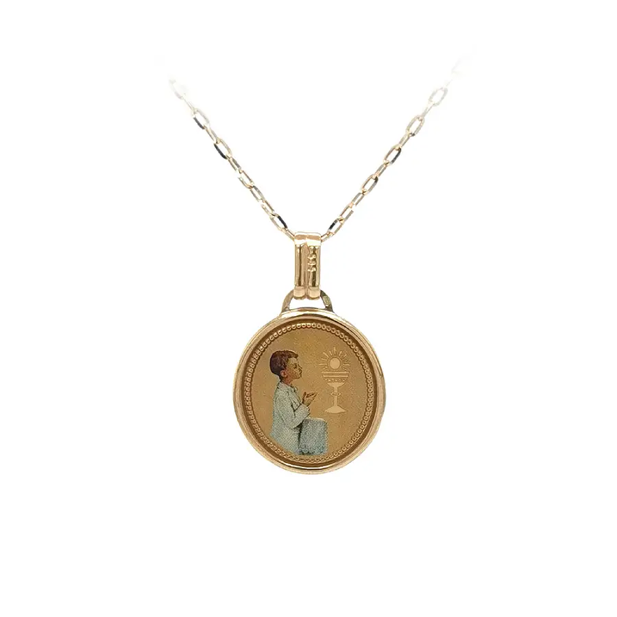 Zlatý Přívěsek První Svaté Přijímání