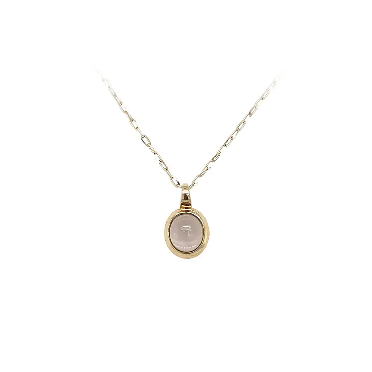 Zlatý Přívěsek s Hnědým Kamenem