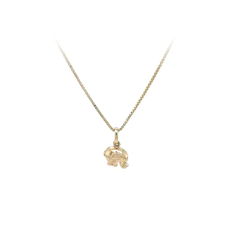 Zlatý Přívěsek Slon