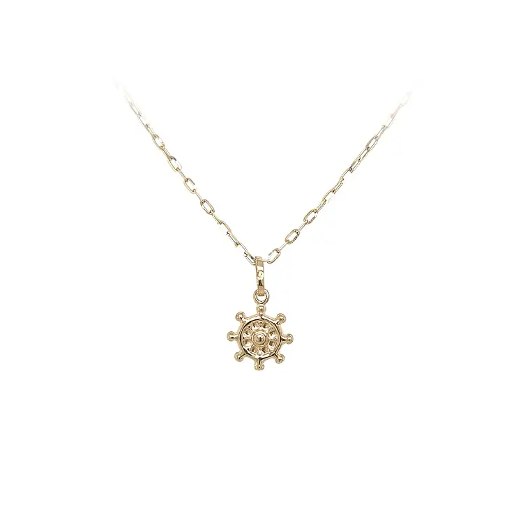 Zlatý Přívěsek Kormidlo