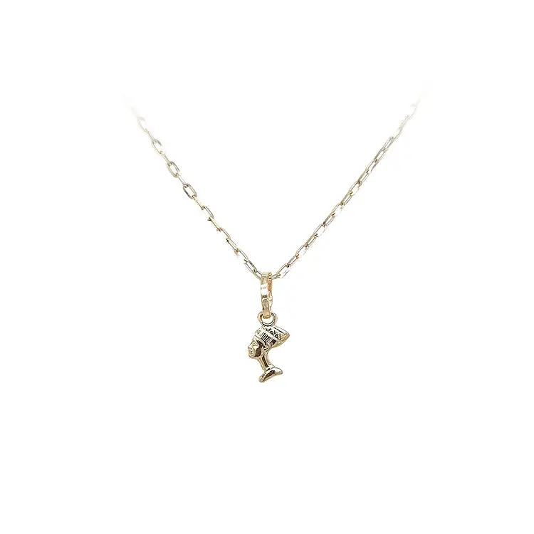 Zlatý Přívěsek Nefertiti