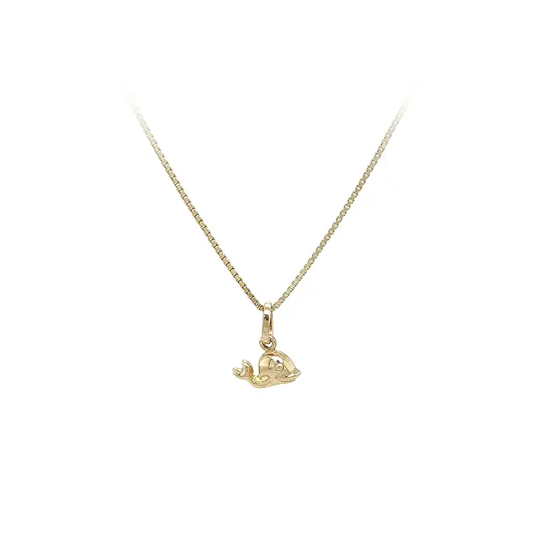 Zlatý Přívěsek Velryba