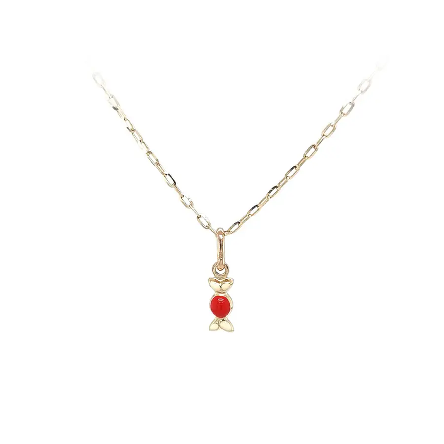 Zlatý Bonbón Radosti – Hravý Šperk se Smaltovými Detaily