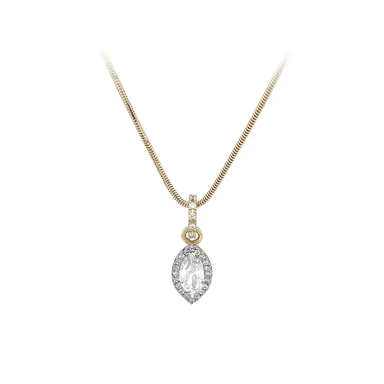 Zlatý Náhrdelník se Zirkony