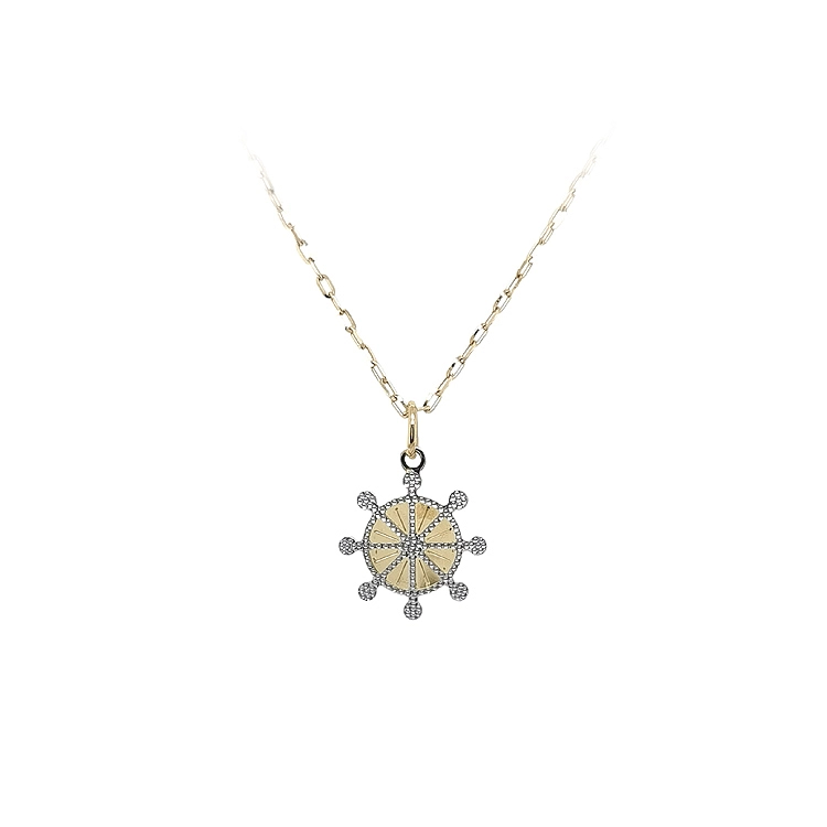 Pendant Rudder made of Combination Gold