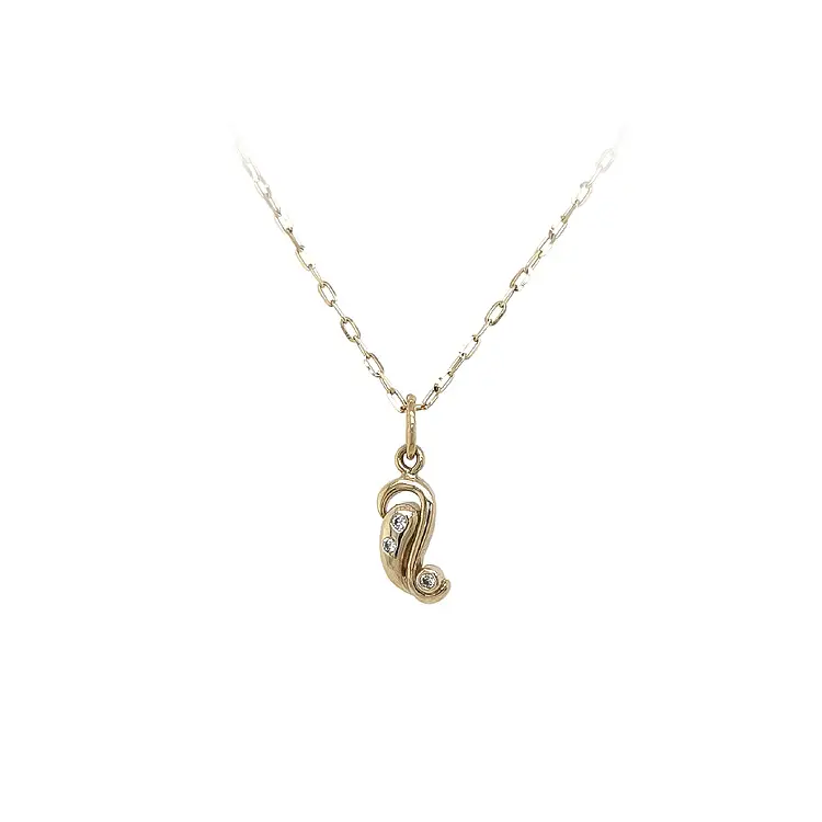 Zlatý Přívěsek se Zirkony