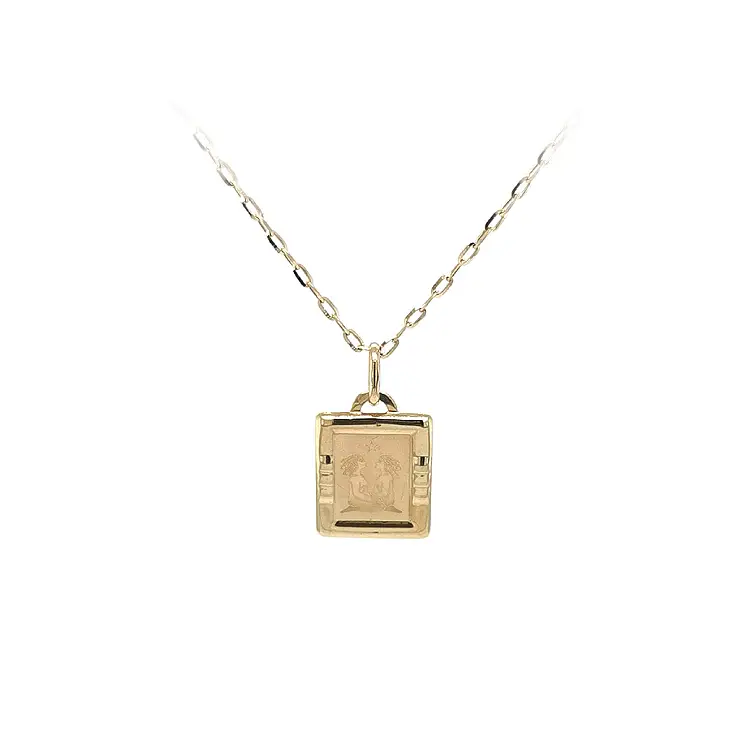 Zlatý Přívěsek Znamení Blíženci