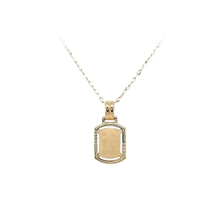 Zlatý Přívěsek Znamení Byk