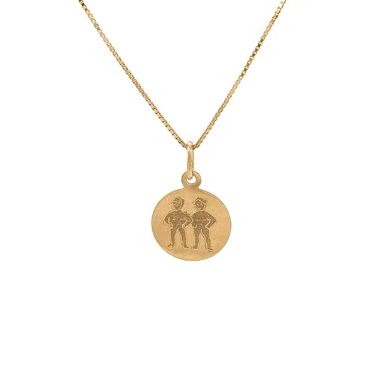 Zlatý Přívěsek Znamení Blíženci