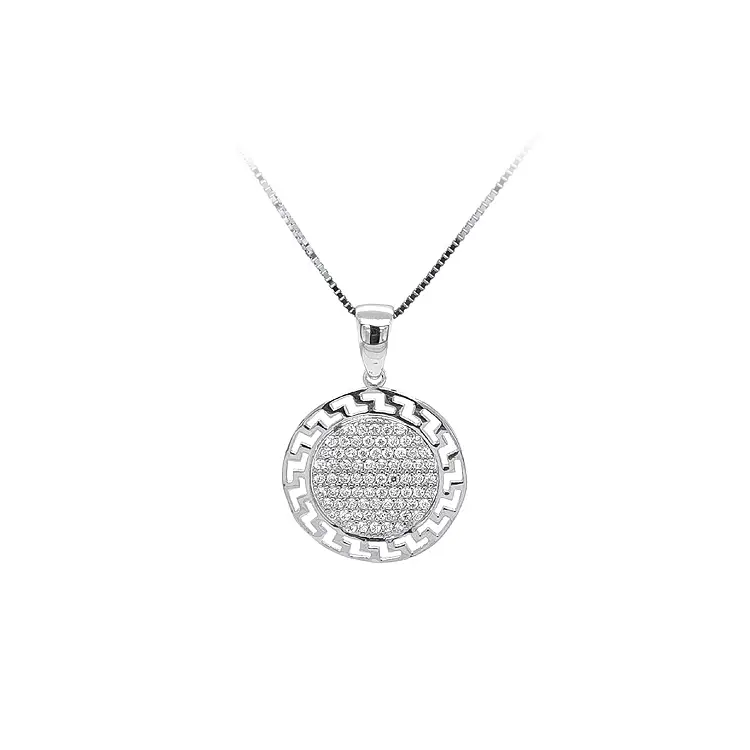 Přívěsek se Zirkony z Bílého Zlata