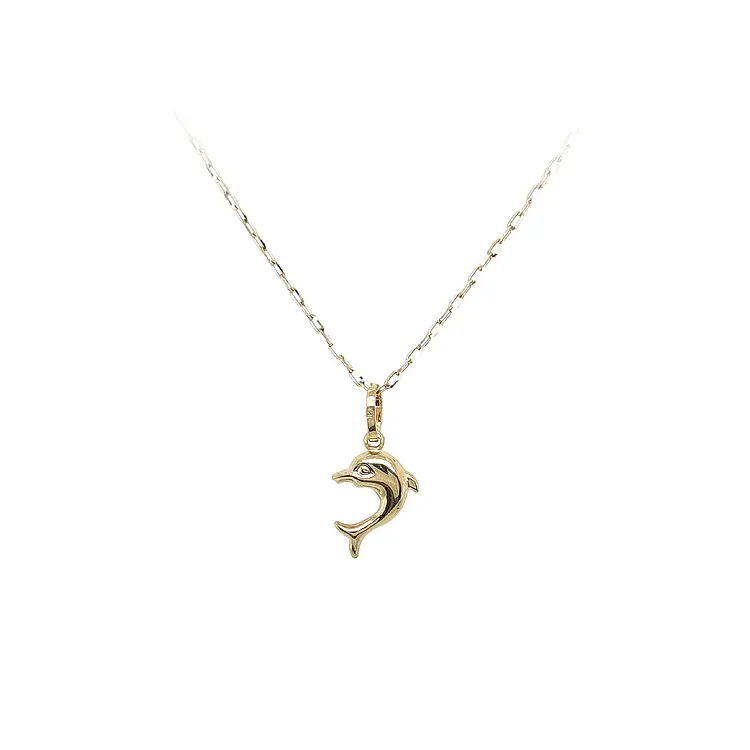 Zlatý Přívěsek Delfín