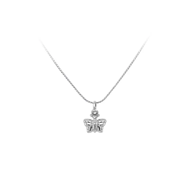 Pendant Butterfly from White Gold