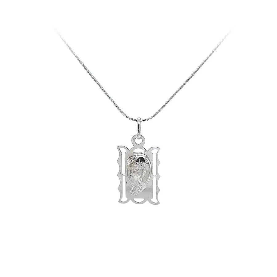 Přívěsek Madonka Panna Marie z Bílého Zlata