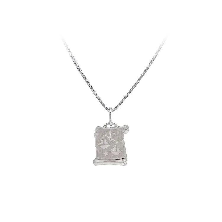 Přívěsek Znamení Váhy z Bílého Zlata