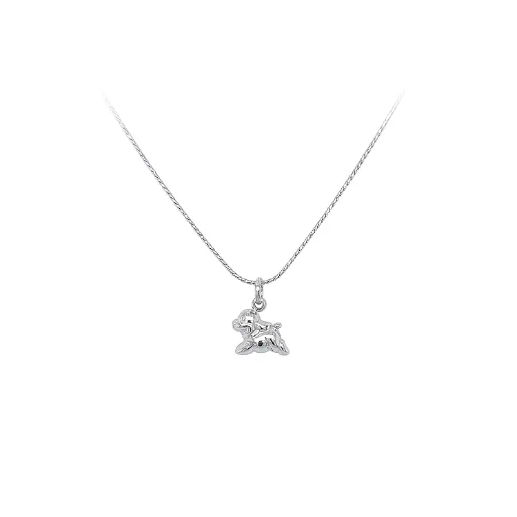 Pendant Dog from White Gold