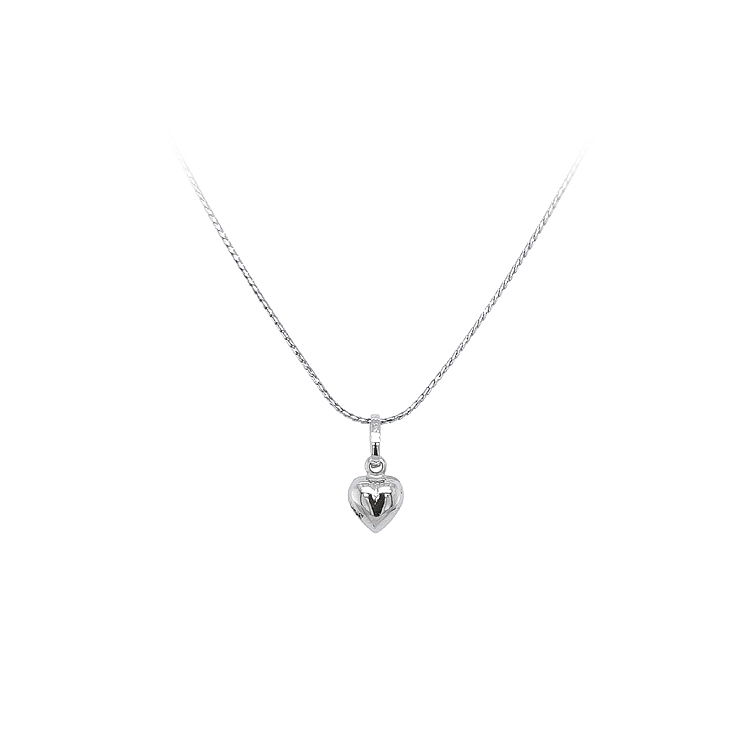 Pendant Heart of White Gold