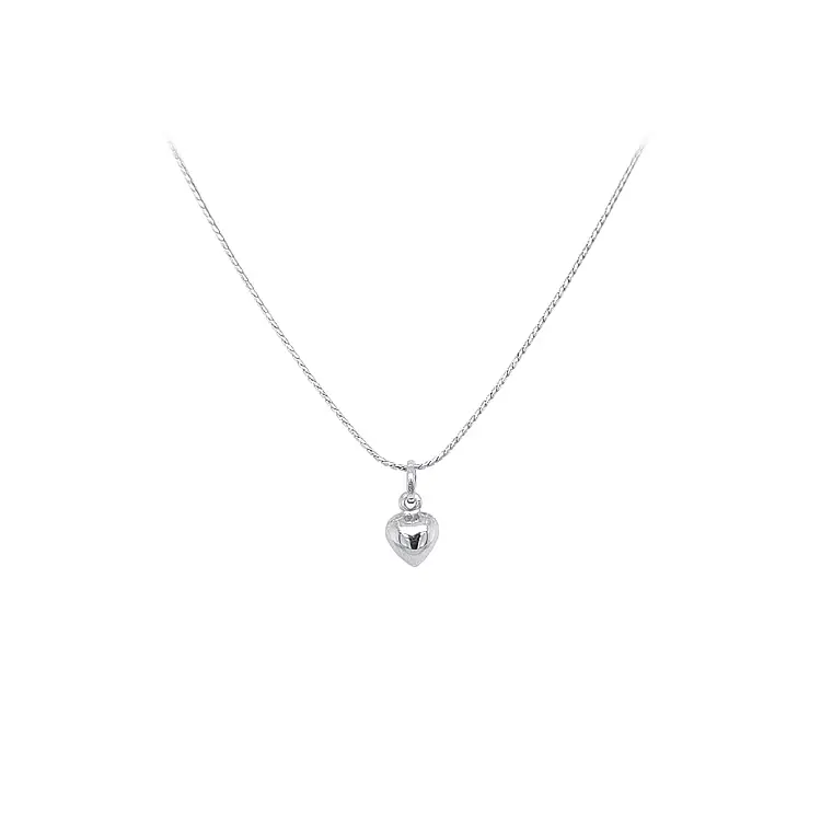 Přívěsek Srdce z Bílého Zlata