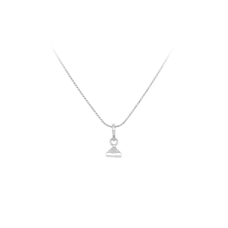 Přívěsek Pyramida z Bílého Zlata