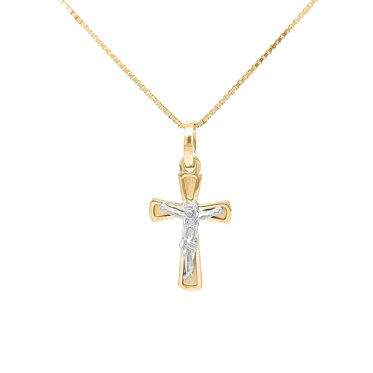 Golden Cross with Jesus Christ