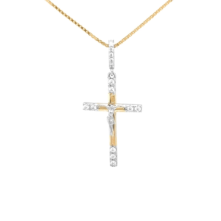 Golden Cross with Jesus Christ