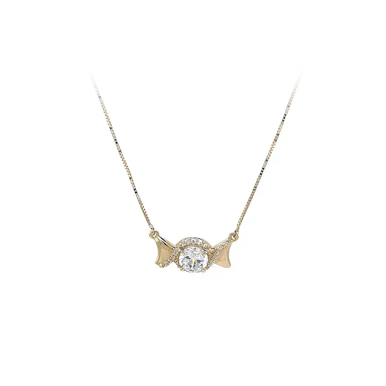 Zlatý Náhrdelník se Zirkony