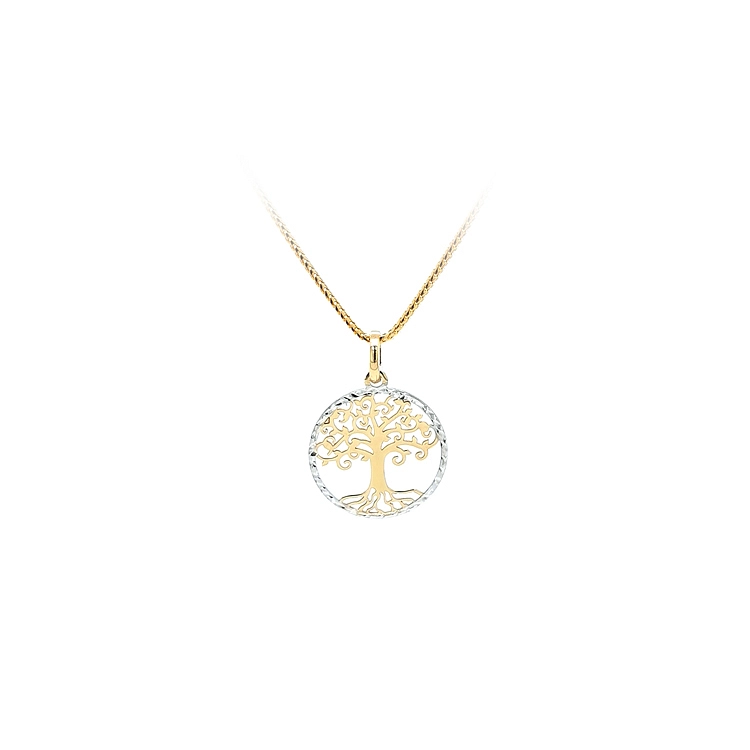 Pendant Tree of Life made of Combination Gold