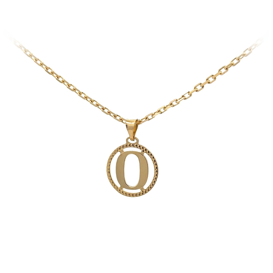 Gold Pendant Letter O