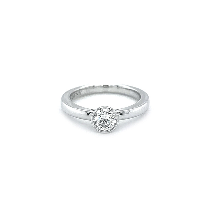 Gold Engagement Ring with Diamond