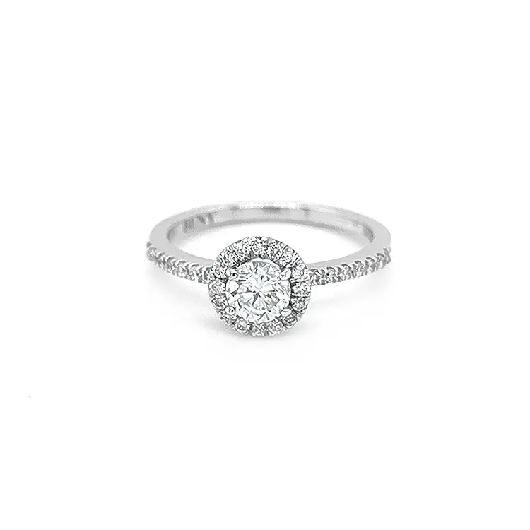 Zlatý Zásnubní Prsten s Diamanty